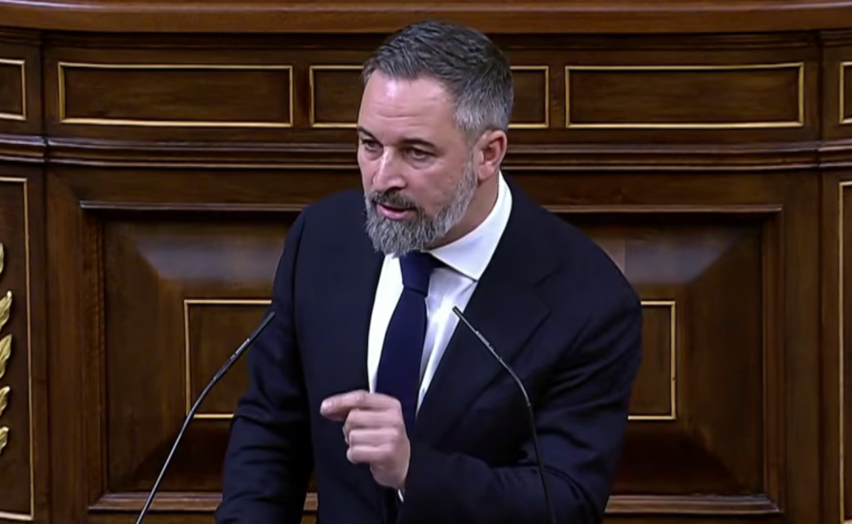 Santiago Abascal interviene en el Congreso contra la deriva totalitaria del Gobierno de Pedro S&aacute;nchez