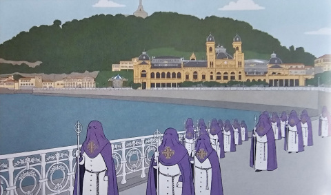 San Sebasti&aacute;n recupera las procesiones de Semana Santa tras casi medio siglo sin celebrarlas