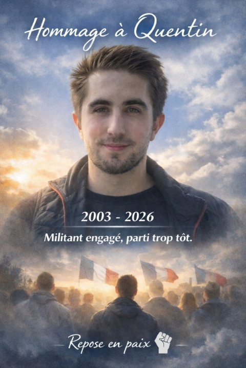 Un joven patriota francés, en muerte cerebral tras ser atacado por una jauría 