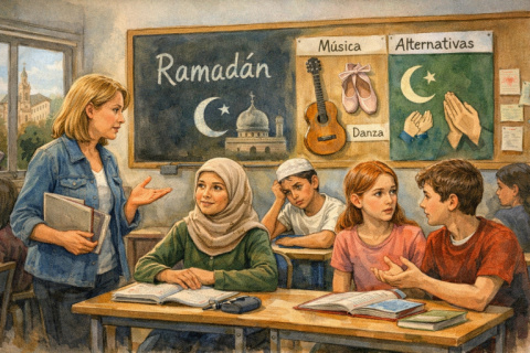 Barcelona aconseja a las escuelas ofrecer alternativas a actividades como m&uacute;sica o danza durante el Ramad&aacute;n