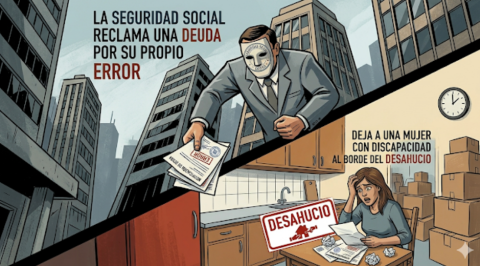 La Seguridad Social reclama una deuda generada por su propio error y deja a una mujer con discapacidad al borde del desahucio