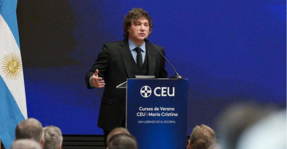Discurso &iacute;ntegro del Presidente Javier Milei en la Fundaci&oacute;n Universitaria CEU