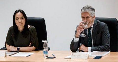 Mercedes González, junto a Fernando Grande-Marlaska / Imagen: RR.SS.