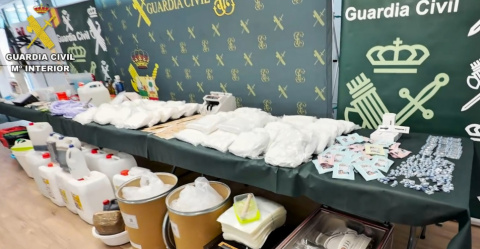 La Guardia Civil desarticula en Baracaldo un laboratorio clandestino capaz de producir hasta 200 kilos de speed a la semana