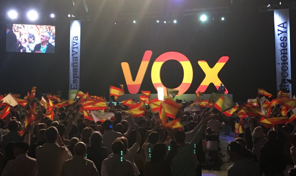 Detalle del acto de Vox en Vistalegre   /   Imagen: MGI