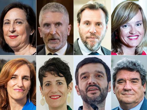 Algunos ministros de Pedro Sánchez  /  Imagen: Twitter