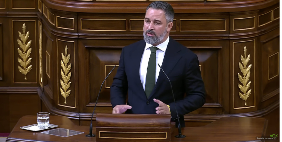 Contundente discurso de Santiago Abascal denunciando el bipartidismo ...
