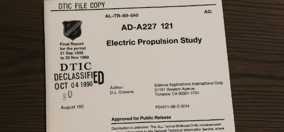 EE.UU. estudió en secreto motores capaces de manipular la gravedad: sale a la luz un informe que reescribe la historia de la propulsión